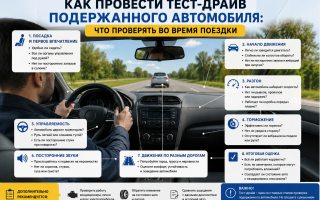 Как провести тест-драйв подержанного автомобиля: что проверять во время поездки