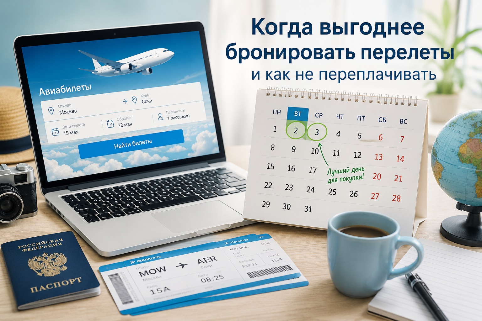 Когда выгоднее бронировать перелеты и как не переплачивать
