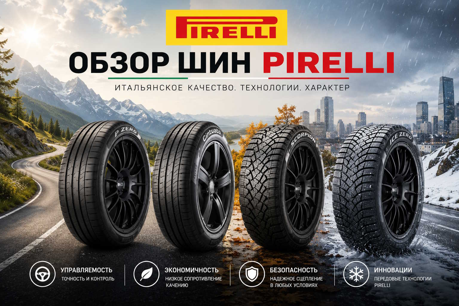 Pirelli: сочетание спортивного характера и современных технологий
